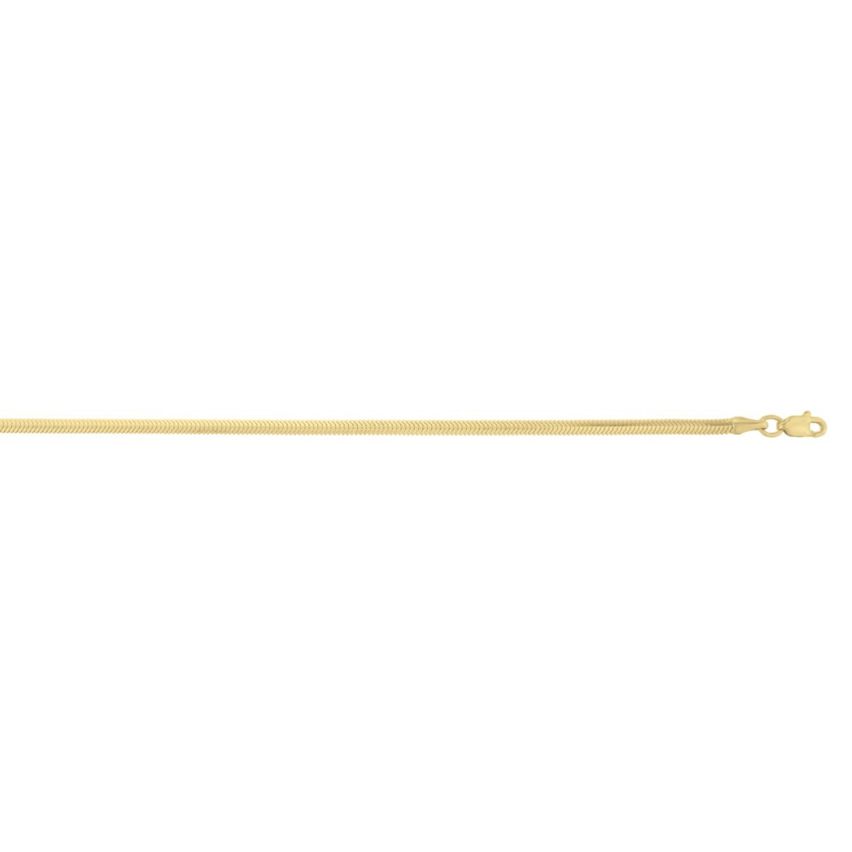 2.6mm Snake Chain Necklace in 14K Yellow Gold — view 5 — Laura Milman New York