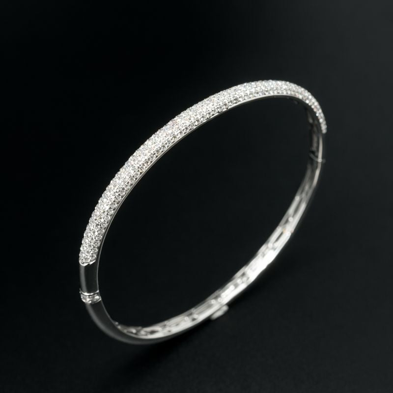 Diamond Pavé Bangle Bracelet - Laura Milman New York