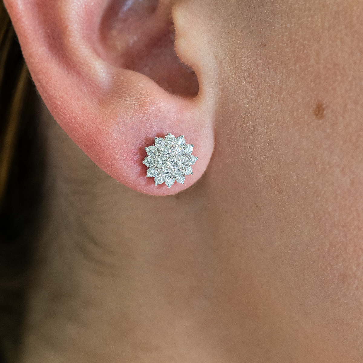 Cluster Diamond Studs - Laura Milman New York