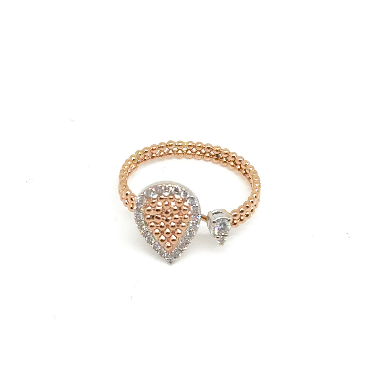 Pear Shaped Pave Ring - Laura Milman New York