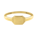 Mini Signet Ring in 14K Yellow Gold view 1