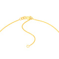 Red Garnet and Diamond Pendant Necklace in Yellow Gold view 4