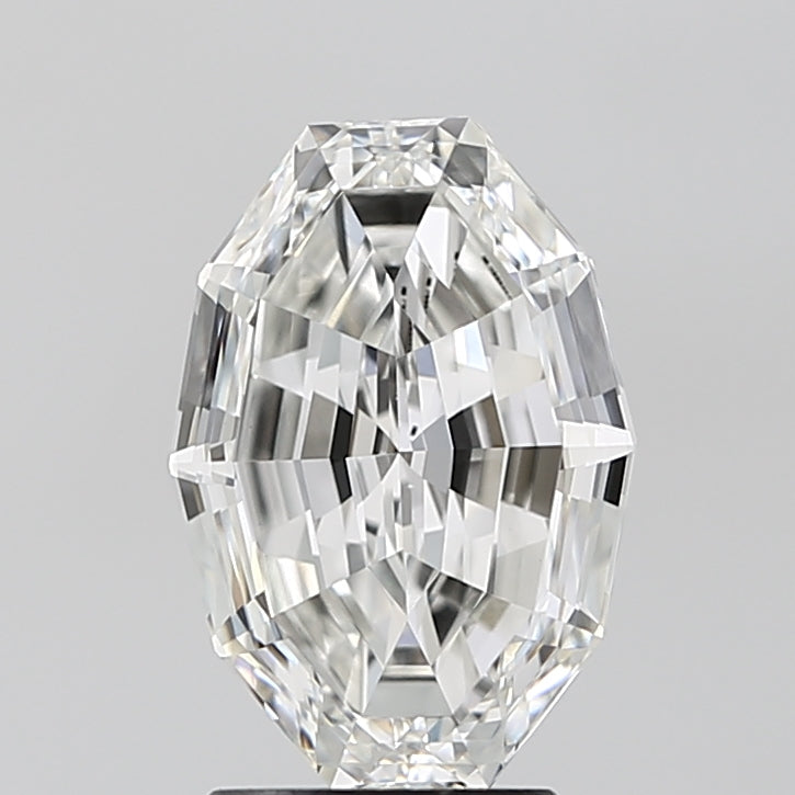 3.01ct Oval Step Cut, F VS1 — IGI