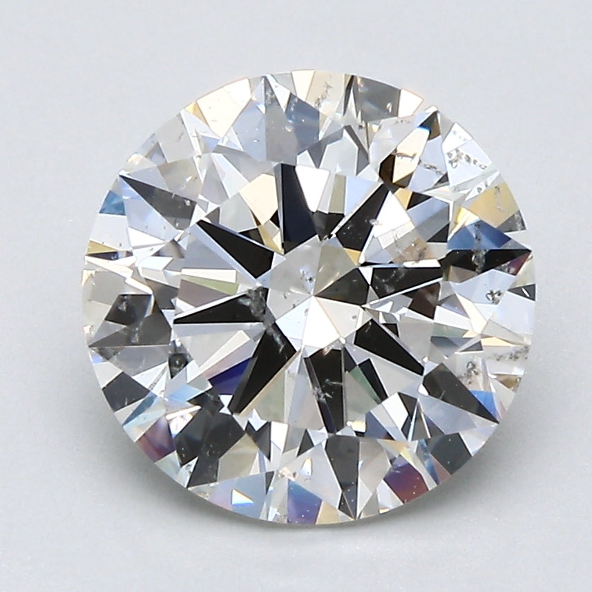 2.9ct Round Natural Diamond — I SI2, GIA Certified