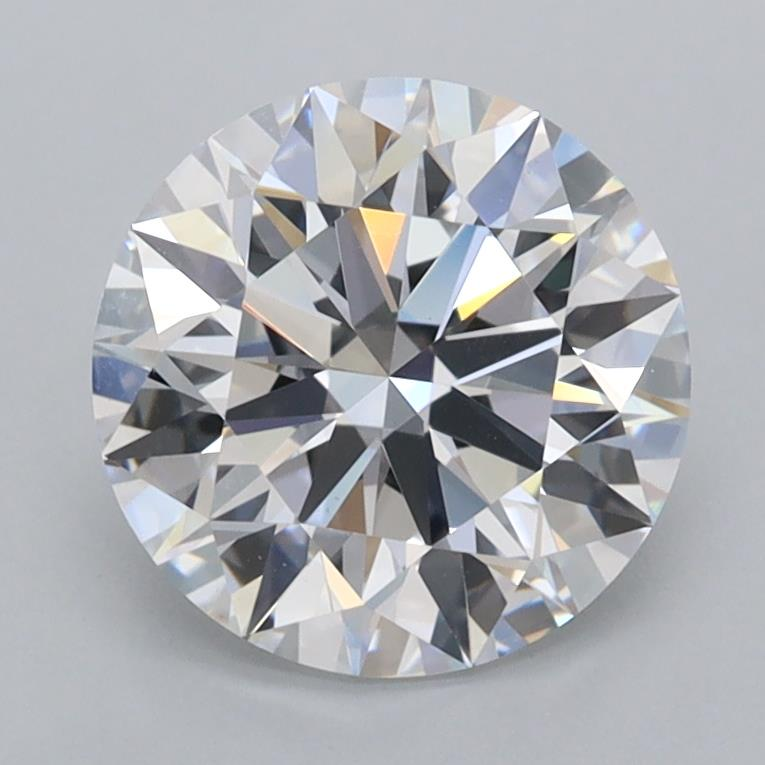 2.07ct Round, D VVS1 — IGI