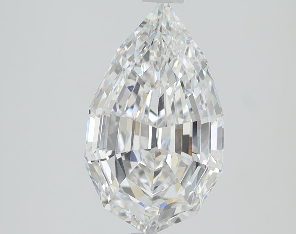 2.04ct Pear Step, D VS1 — IGI