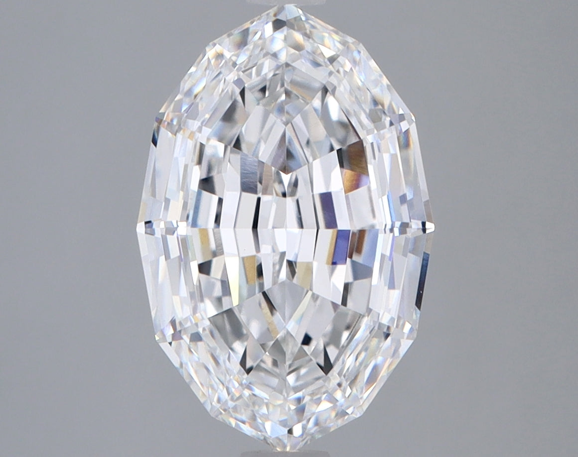 3.66ct Oval Step Cut, D VVS2 — IGI