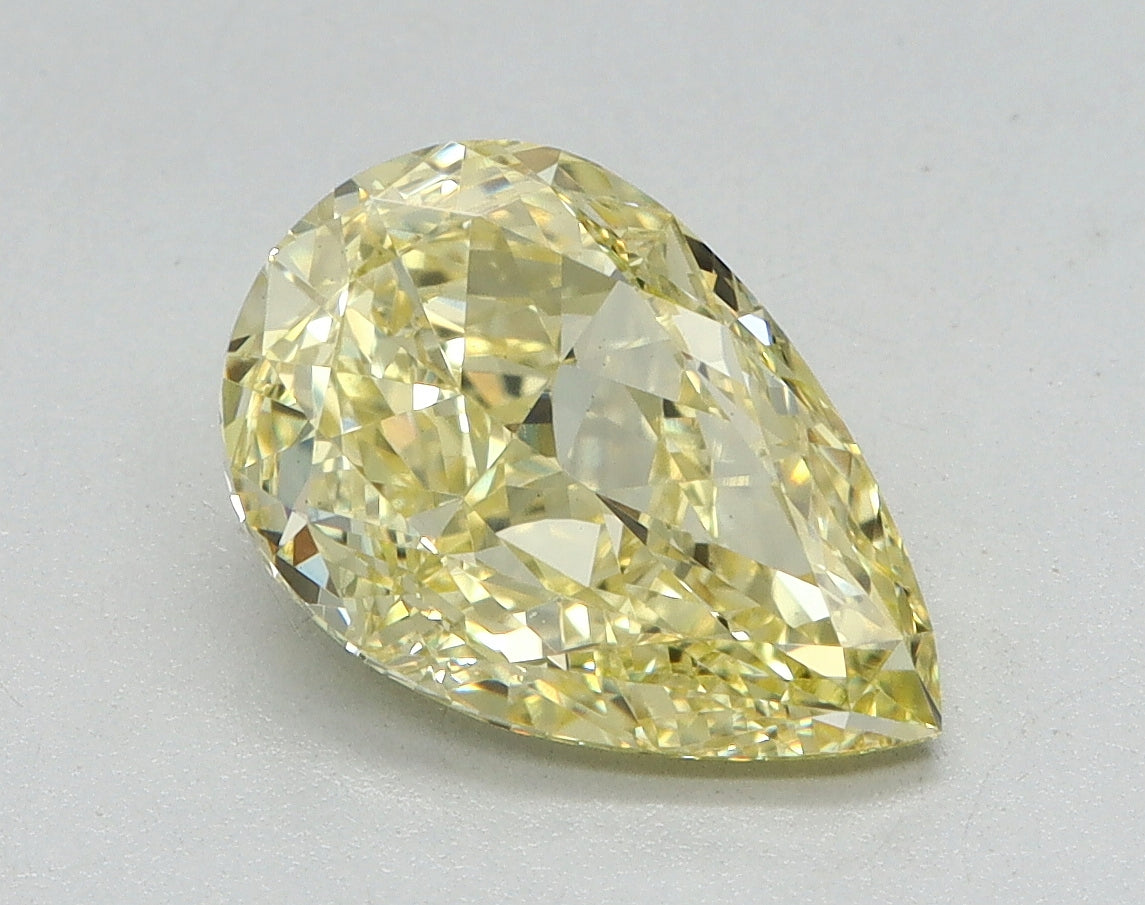 2.00ct Pear Fancy Intense Yellow Lab-Grown Diamond — VS1 | IGI