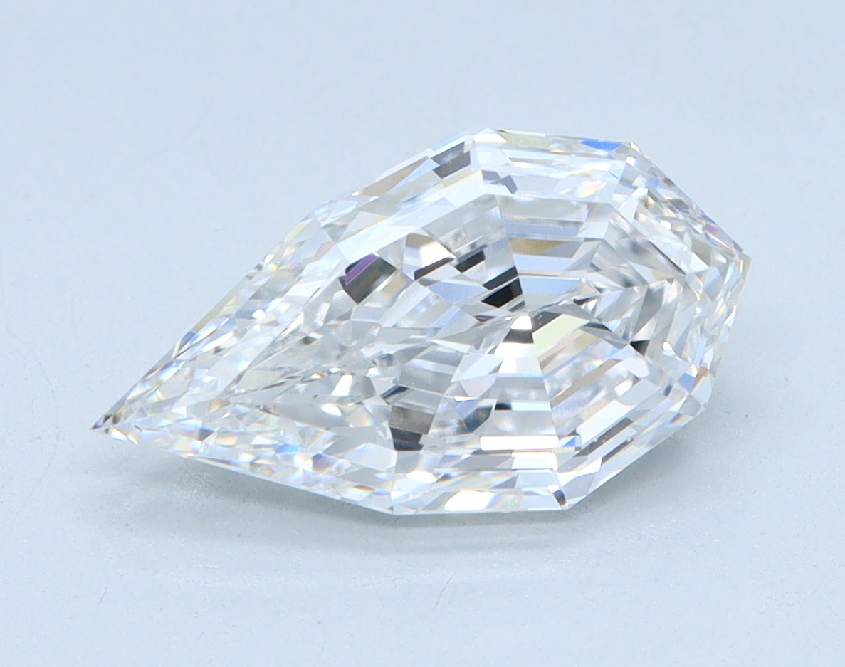 2.02ct Pear Step, D VVS2 — IGI