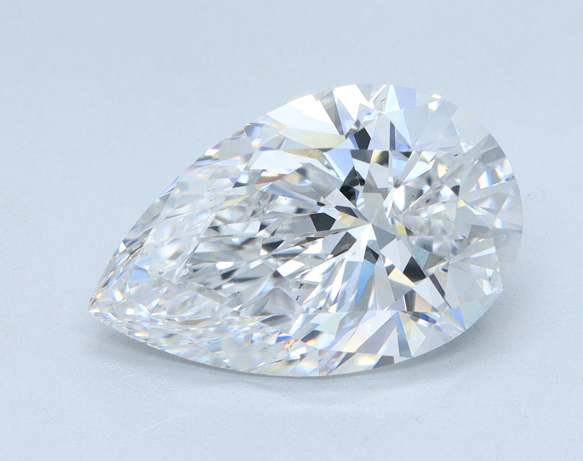4.01ct Pear Lab-Grown Diamond — E VS2, IGI Certified