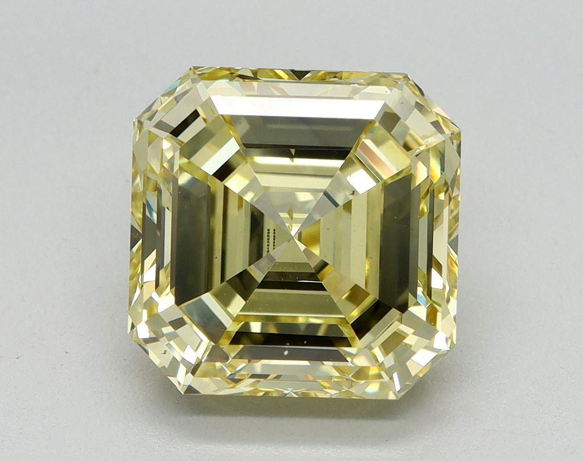4.17ct Asscher Fancy Intense Yellow Lab-Grown Diamond — VS2 | IGI