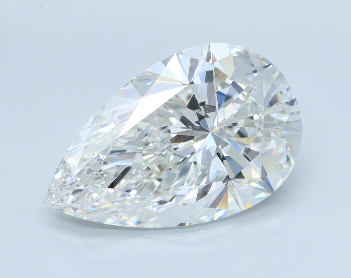 5.58ct Pear, E VVS1 — IGI