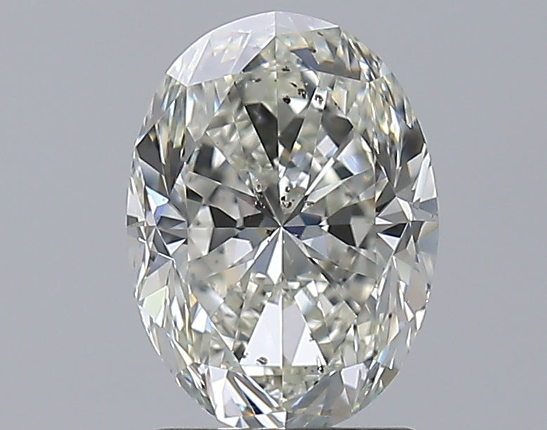 2.0ct Oval Natural Diamond — J SI2, GIA Certified