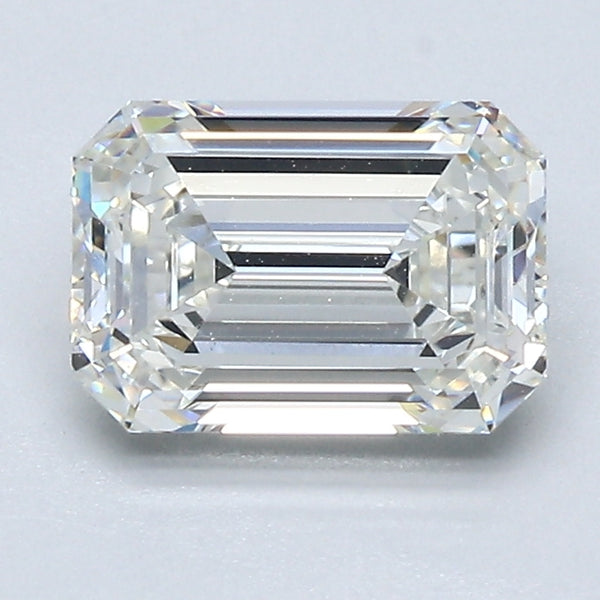 0.9ct EMERALD, H IF — GIA