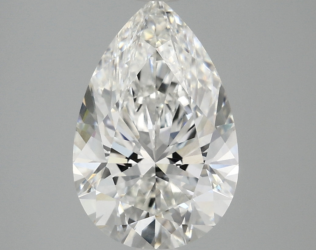 3.1ct Pear, F VS1 — IGI