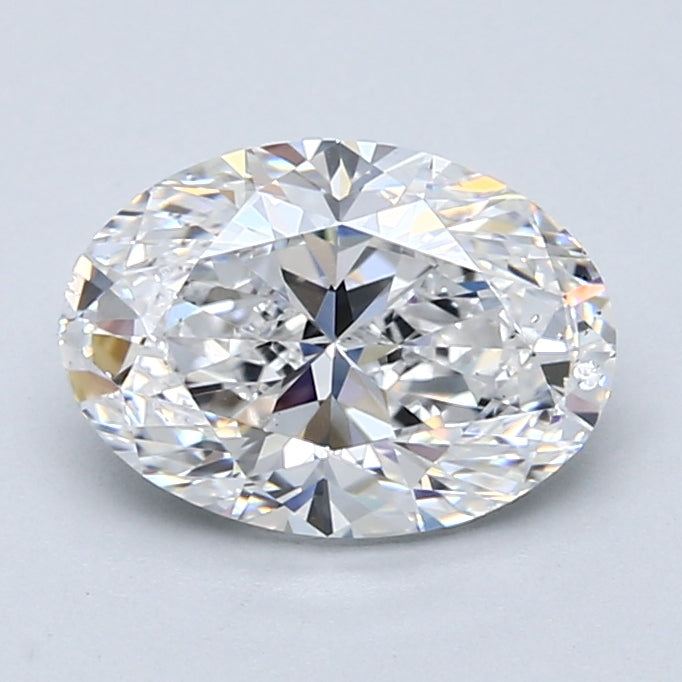 2.0ct Oval Natural Diamond — D SI1, GIA Certified
