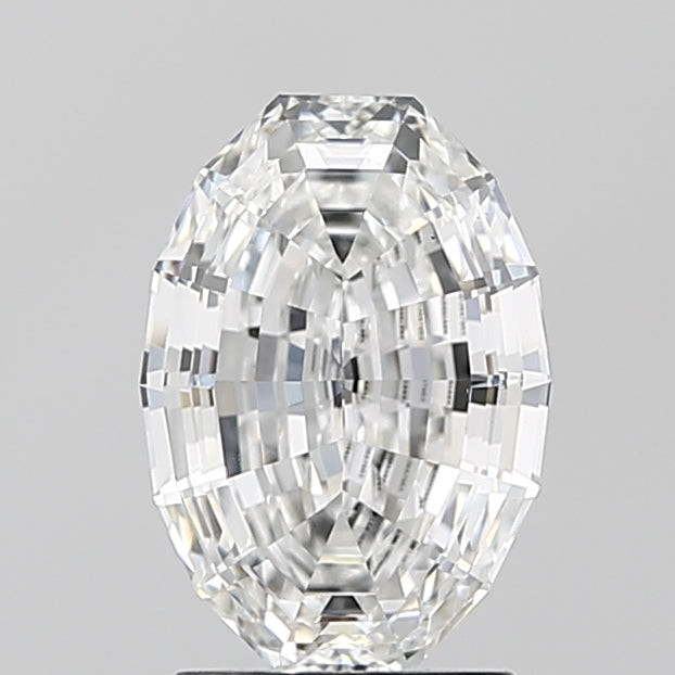 2.04ct Oval Step Cut, E VS1 — IGI