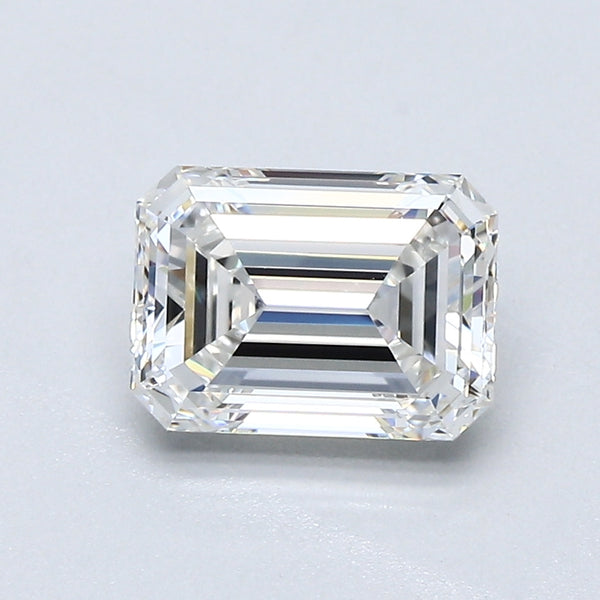 1.51ct EMERALD, F IF — GIA