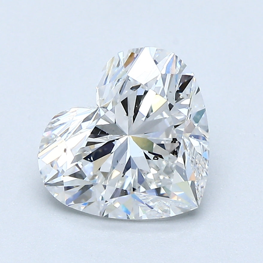 2.01ct Heart Natural Diamond — E SI1, GIA Certified