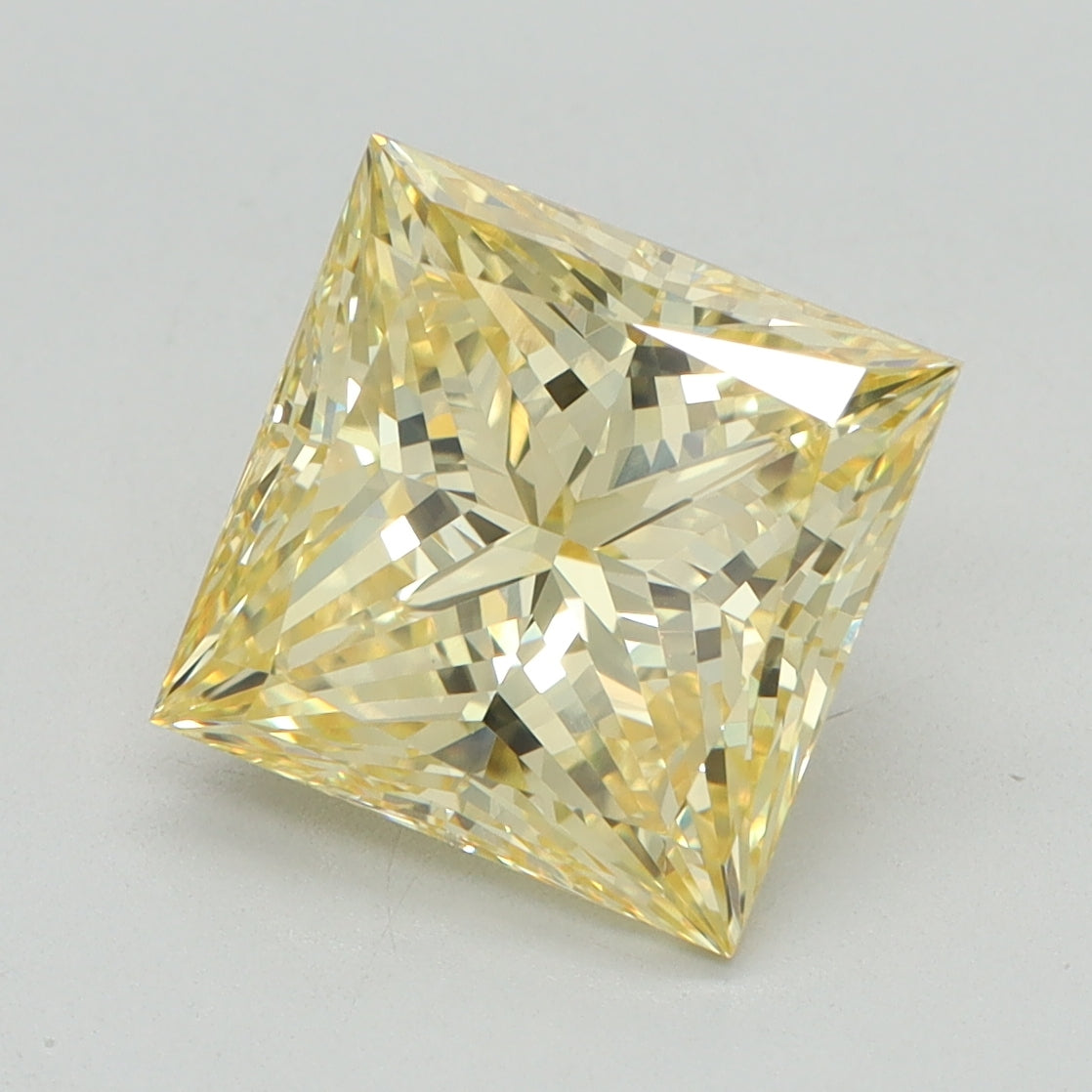 2.46ct Princess Fancy Yellow Lab-Grown Diamond — VS1 | IGI
