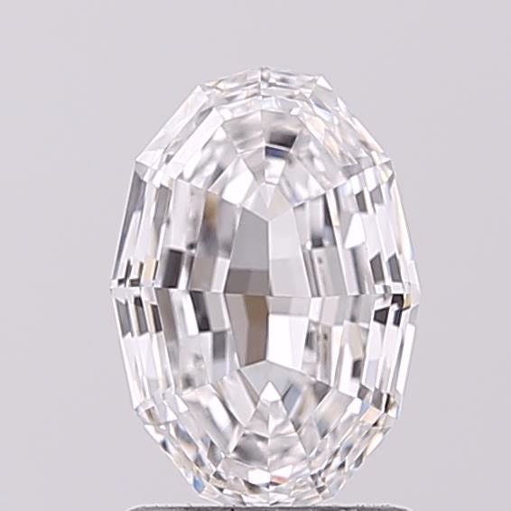 3.15ct Oval Step Cut, F VVS2 — IGI