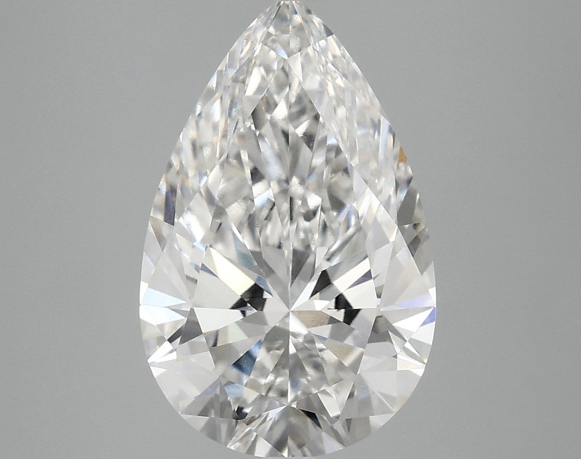 3.76ct Pear, F VVS2 — IGI