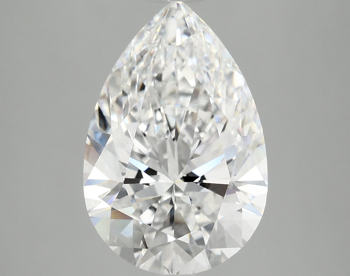 4.08ct Pear Lab-Grown Diamond — D VVS2, IGI Certified