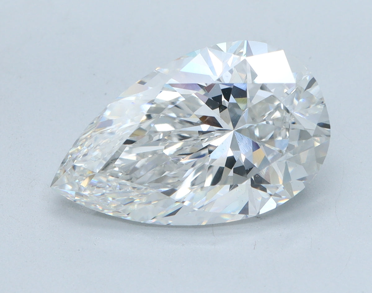 4.07ct Pear Lab-Grown Diamond — E VS2, IGI Certified