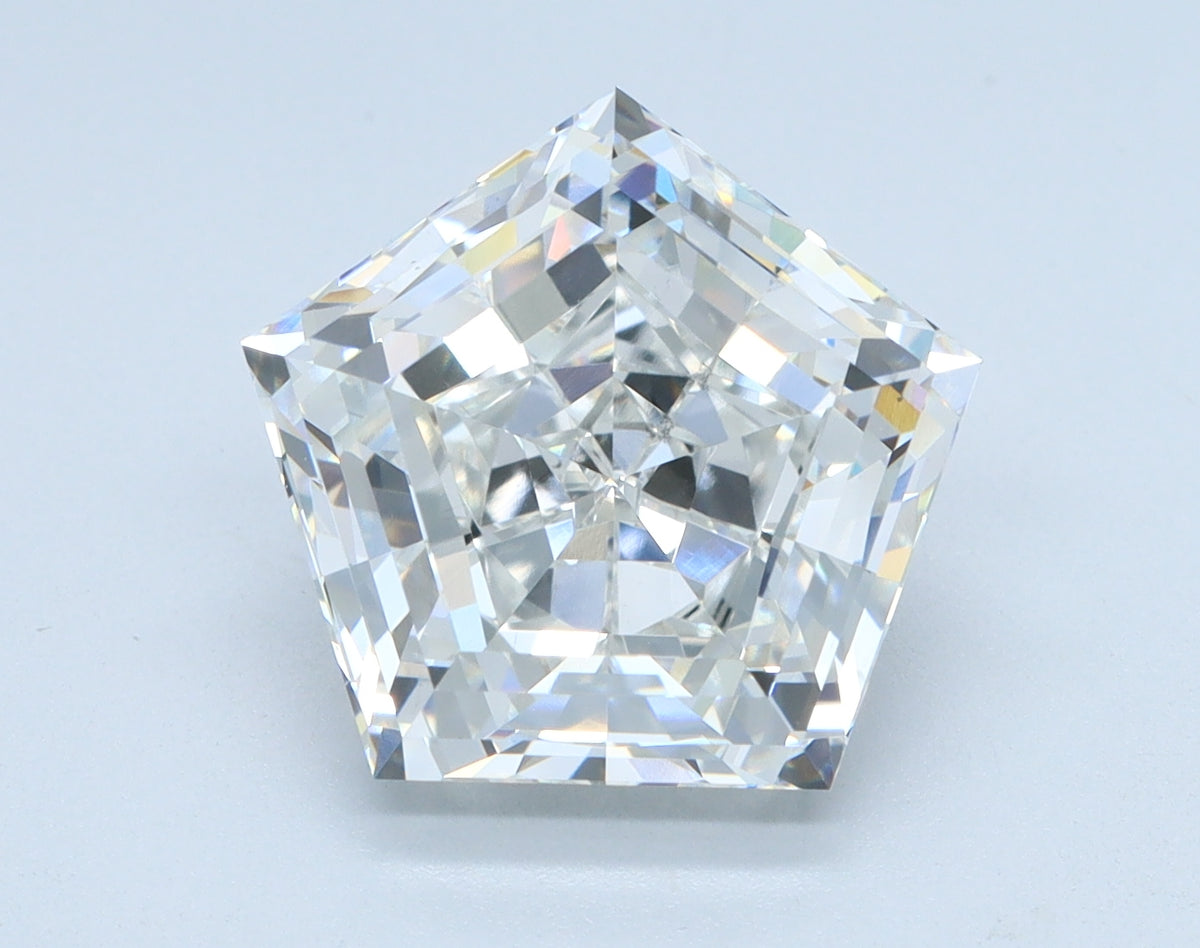 3.9ct Pentagonal, F VS1 — IGI