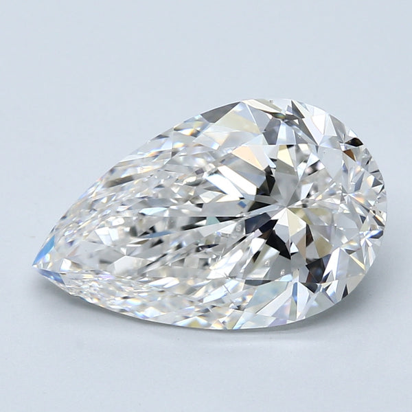 5.0ct Pear Natural Diamond — G SI1, GIA Certified