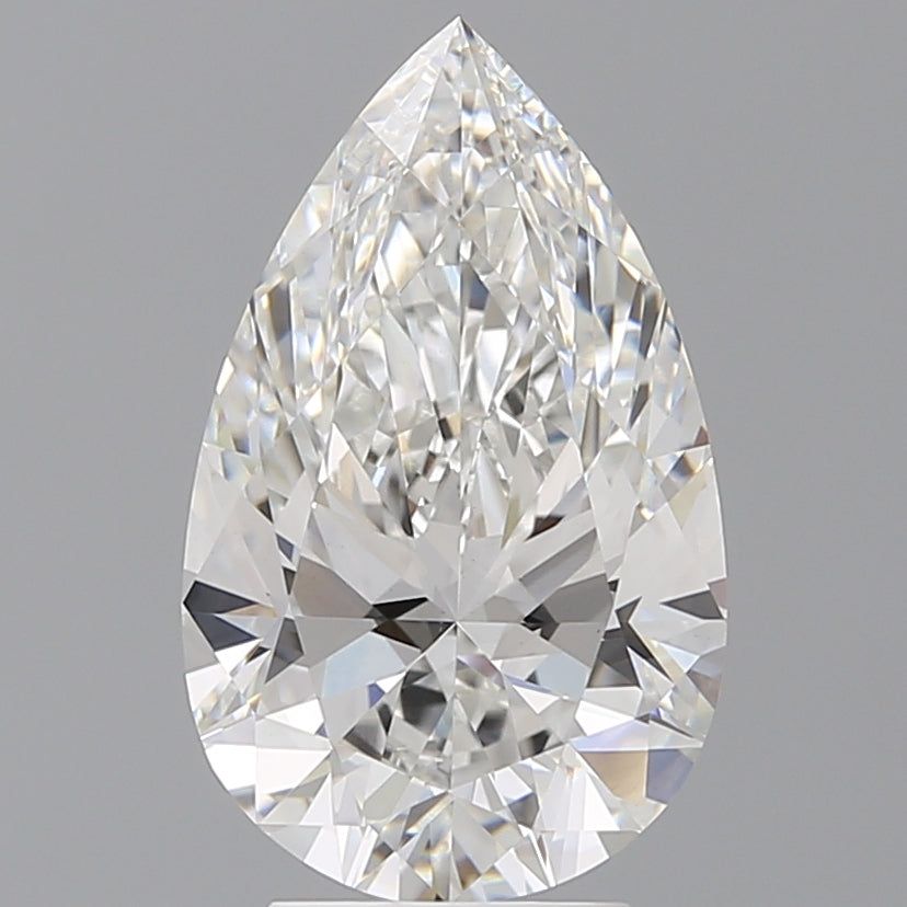 4.09ct Pear Lab-Grown Diamond — F VVS2, IGI Certified