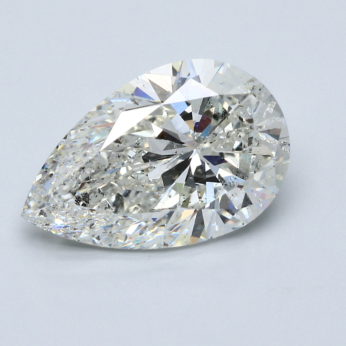 7.08ct Pear Natural Diamond — H SI2, GIA Certified