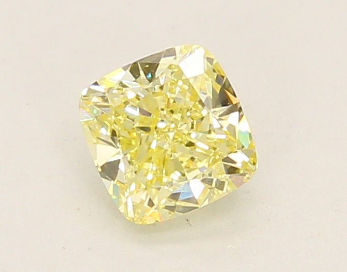 0.69ct Cushion Fancy Yellow Lab-Grown Diamond — VS1 | IGI
