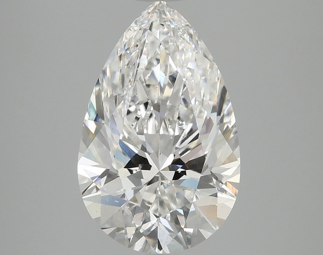 3.42ct Pear, E VS2 — IGI
