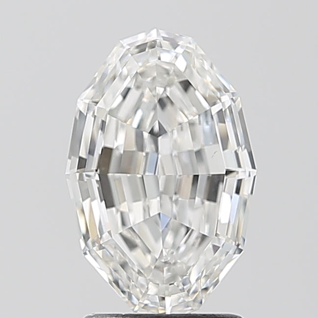 2.03ct Oval Step Cut, E VS2 — IGI