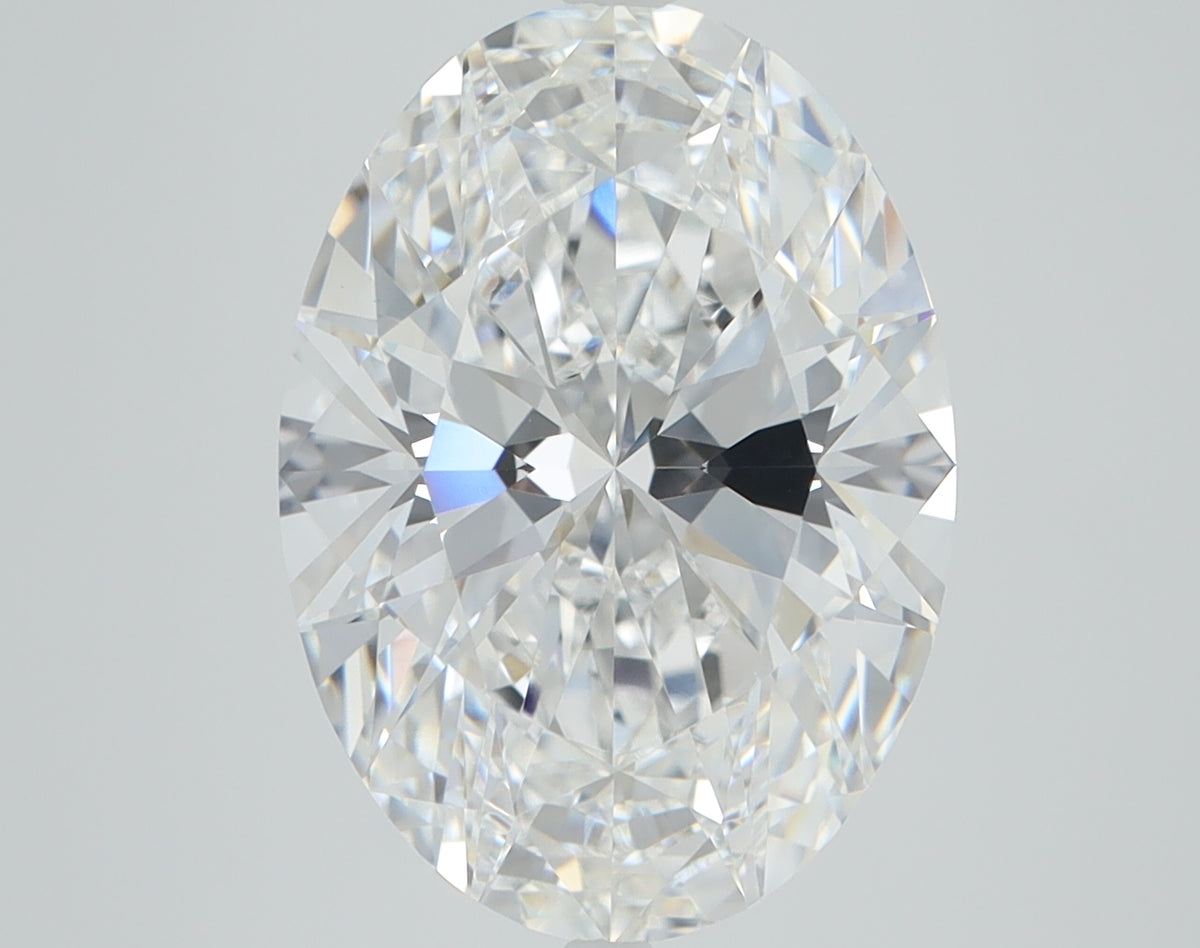 4.09ct Oval, F VS1 — IGI