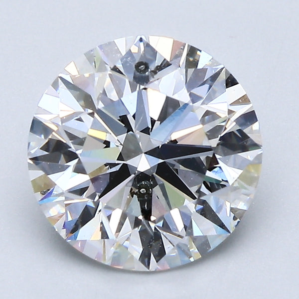 3.12ct Round, E SI2 — GIA