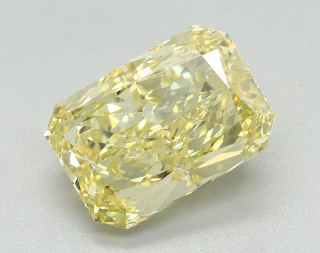 2.54ct Radiant Fancy Vivid Yellow Lab-Grown Diamond — VS1 | IGI