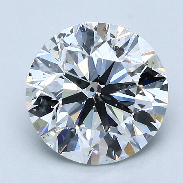 2.0ct Round, D SI2 — GIA
