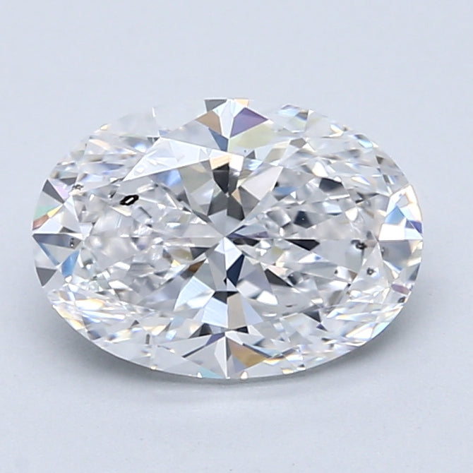 2.01ct Oval Natural Diamond — D SI2, GIA Certified