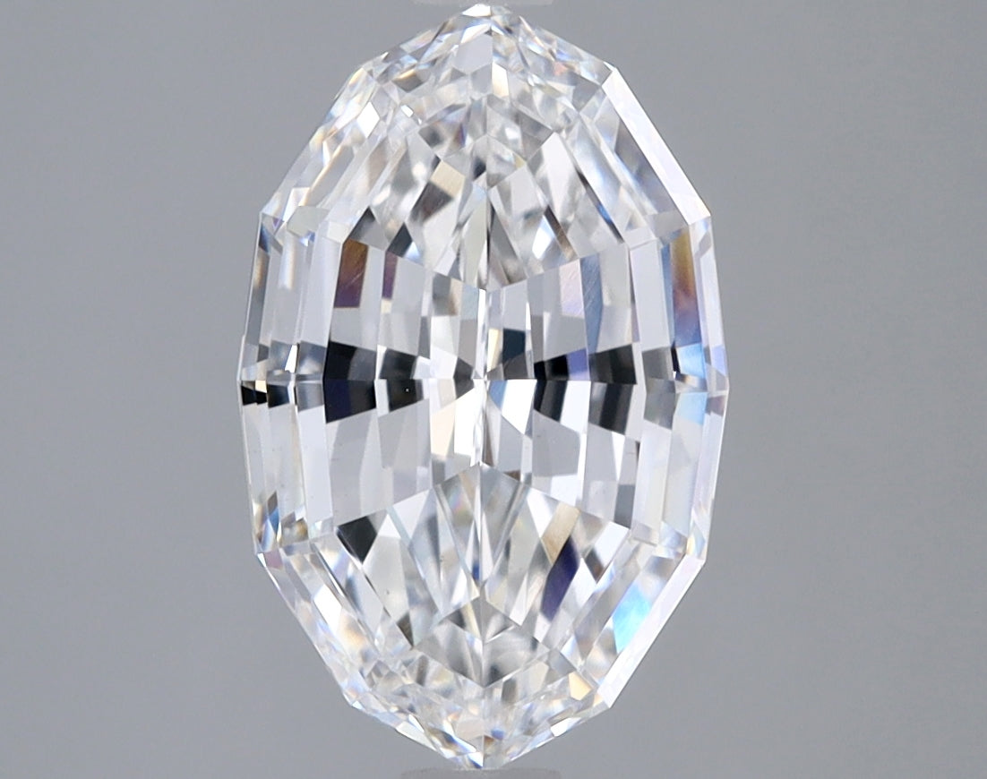 3.1ct Oval Step Cut Lab-Grown Diamond — D VVS2, IGI Certified