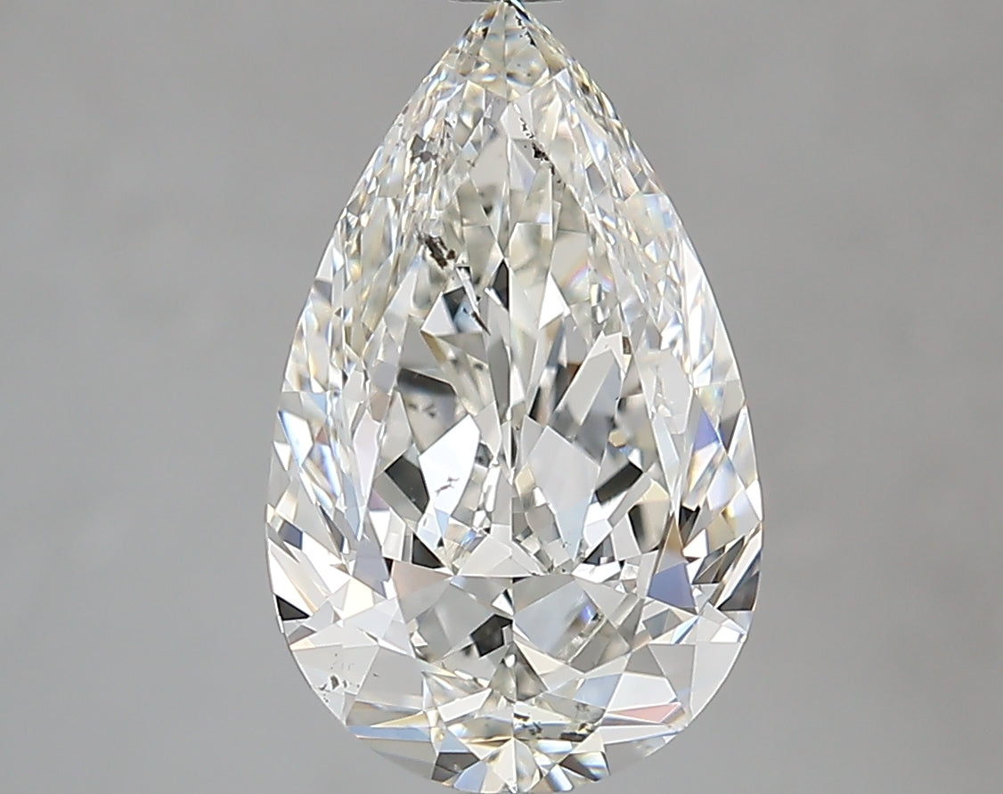3.01ct Pear Natural Diamond — H SI1, GIA Certified