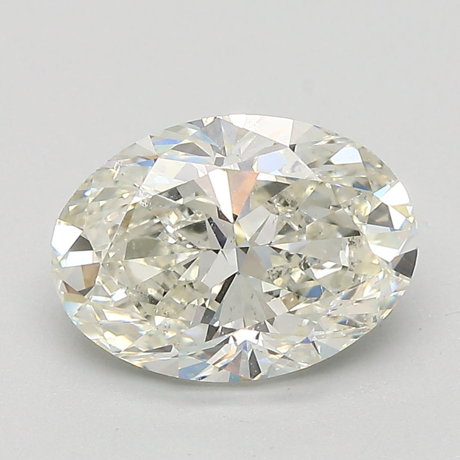 2.5ct Oval Natural Diamond — J SI2, GIA Certified