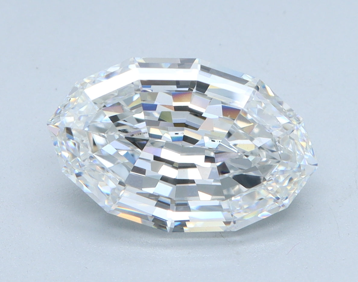 2.63ct Oval Step Cut Lab-Grown Diamond — E VS1, IGI Certified