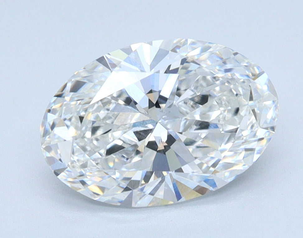 1.57ct Oval, D VS2 — IGI