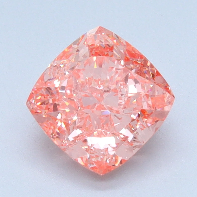 1.45ct Cushion Fancy Vivid Pink Lab-Grown Diamond — VS1 | IGI