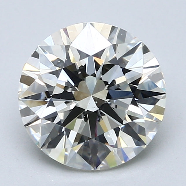 2.5ct Round Natural Diamond — J VS2, GIA Certified