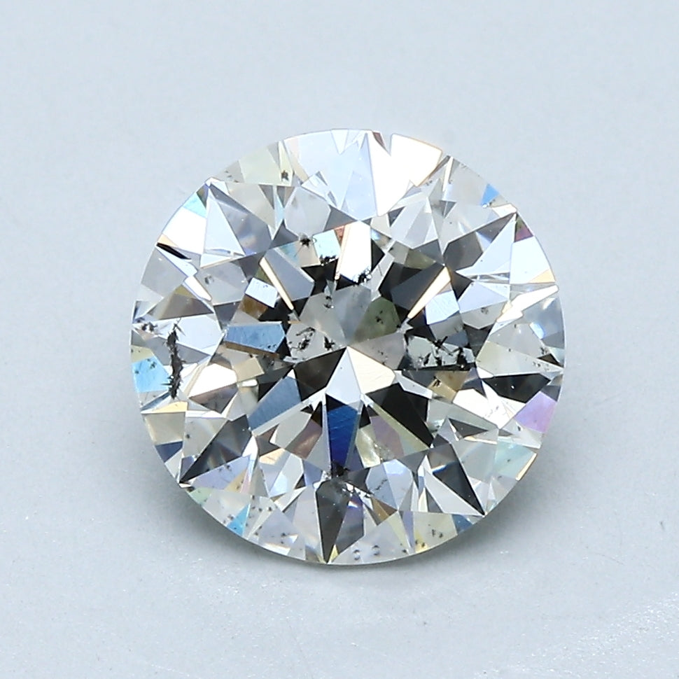 2.5ct Round Natural Diamond — H SI2, GIA Certified
