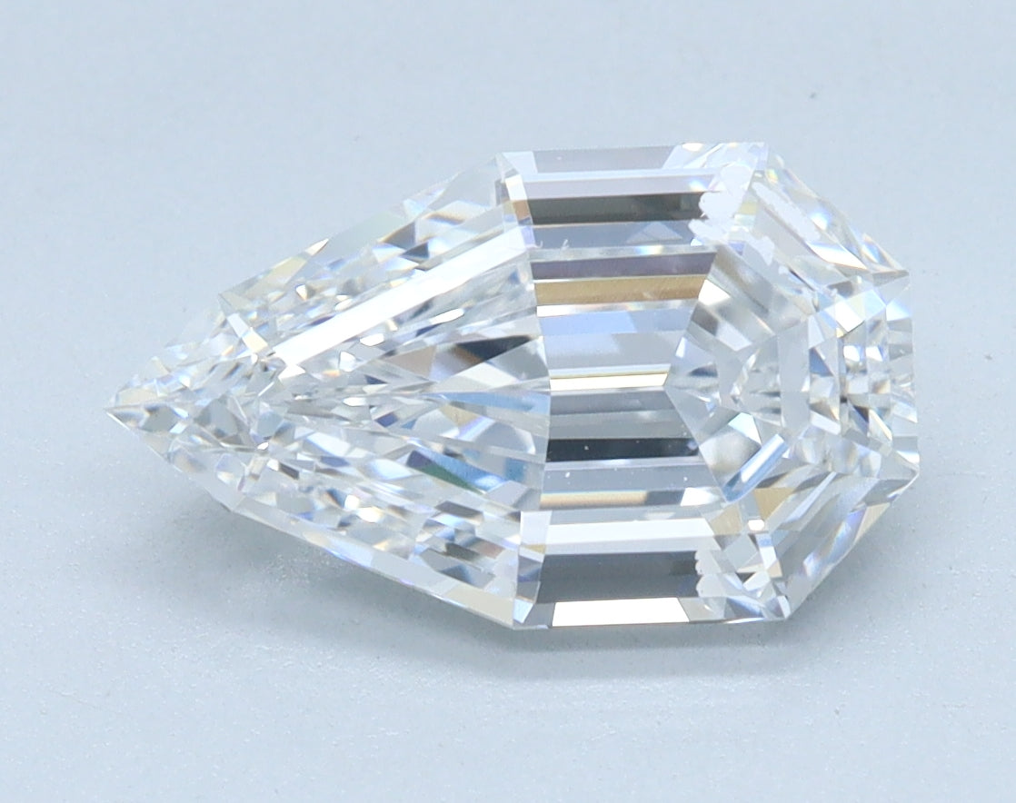 2.01ct Pear Step, D VVS2 — IGI