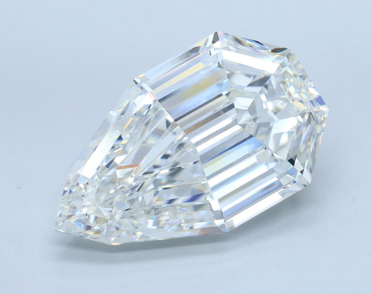 14.69ct Pear Step, F VVS2 — IGI